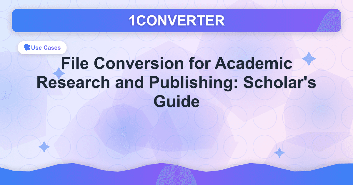 Conversion de fichiers pour la recherche et la publication universitaires : Scholar - Related article