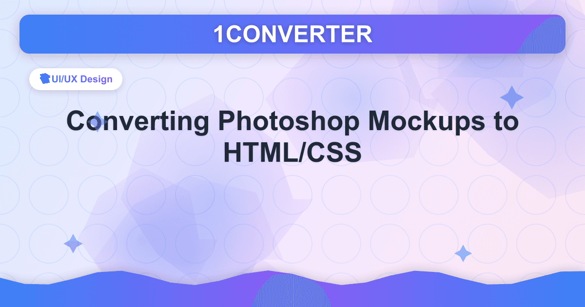 Converting Photoshop Mockups to HTML/CSS - Related article