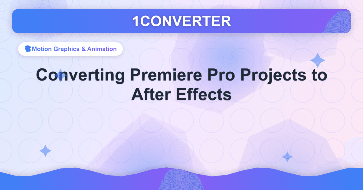 Converting Premiere Pro Projects to After Effects - Related article