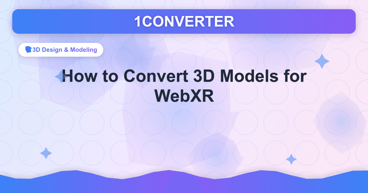 Como converter modelos 3D para WebXR - Related article