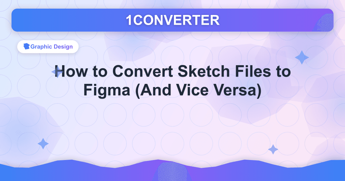 如何将 Sketch 文件转换为 Figma 文件（反之亦然） - Graphic Design guide on 1CONVERTER blog