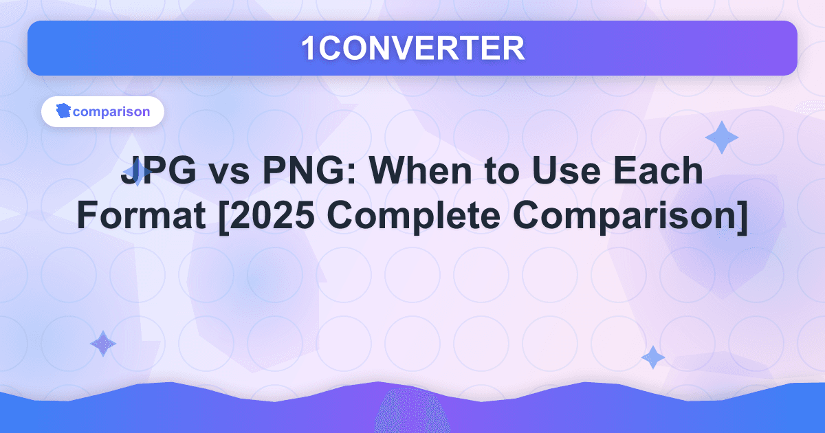 JPG vs PNG: When to Use Each Format [2025 Complete Comparison] - Related article
