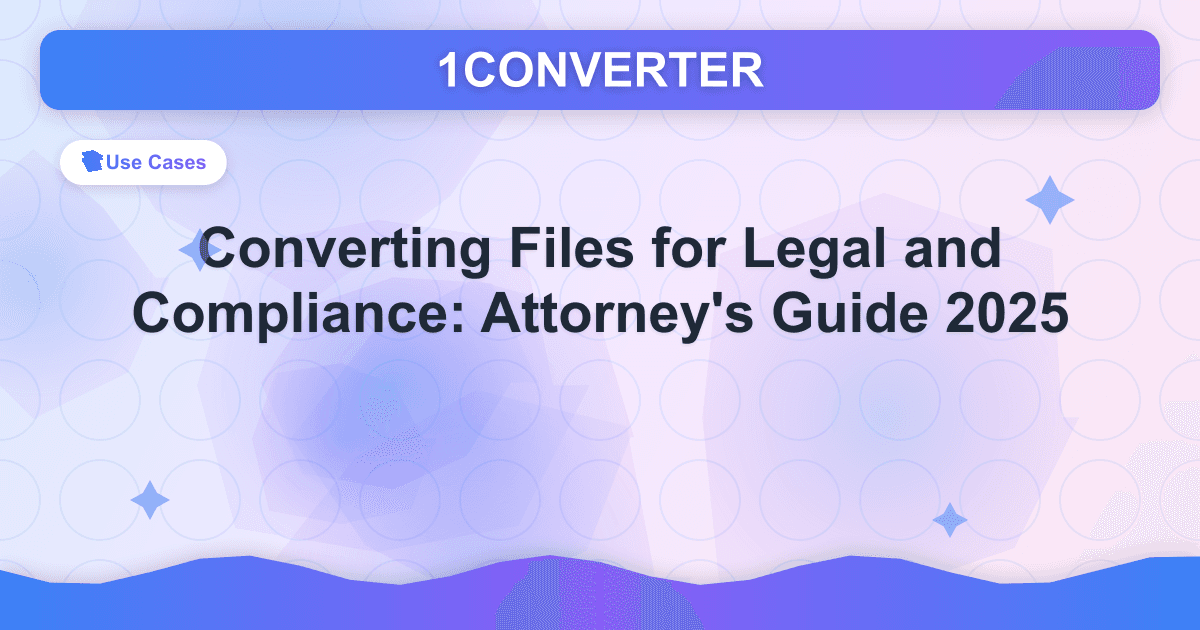 Conversion de fichiers à des fins juridiques et de conformité : avocat - Related article