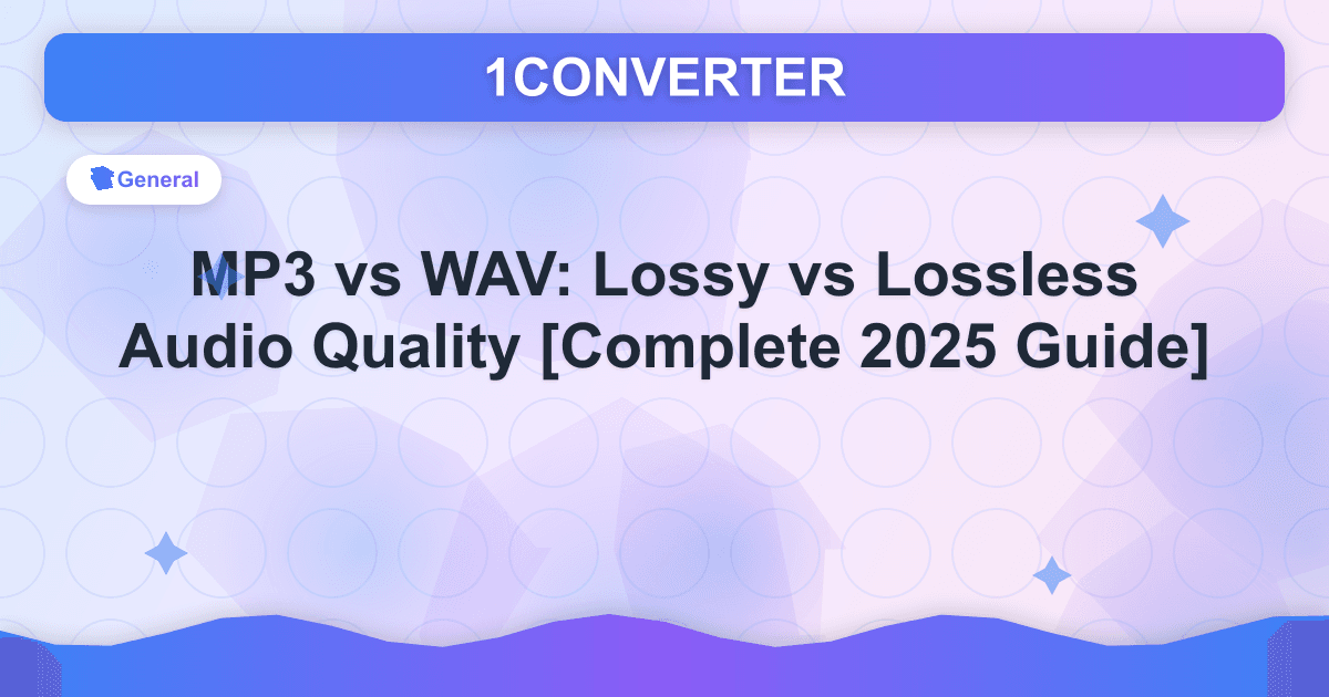 MP3 vs WAV: Lossy vs Lossless Audio Quality [Complete 2025 Guide] - Related article