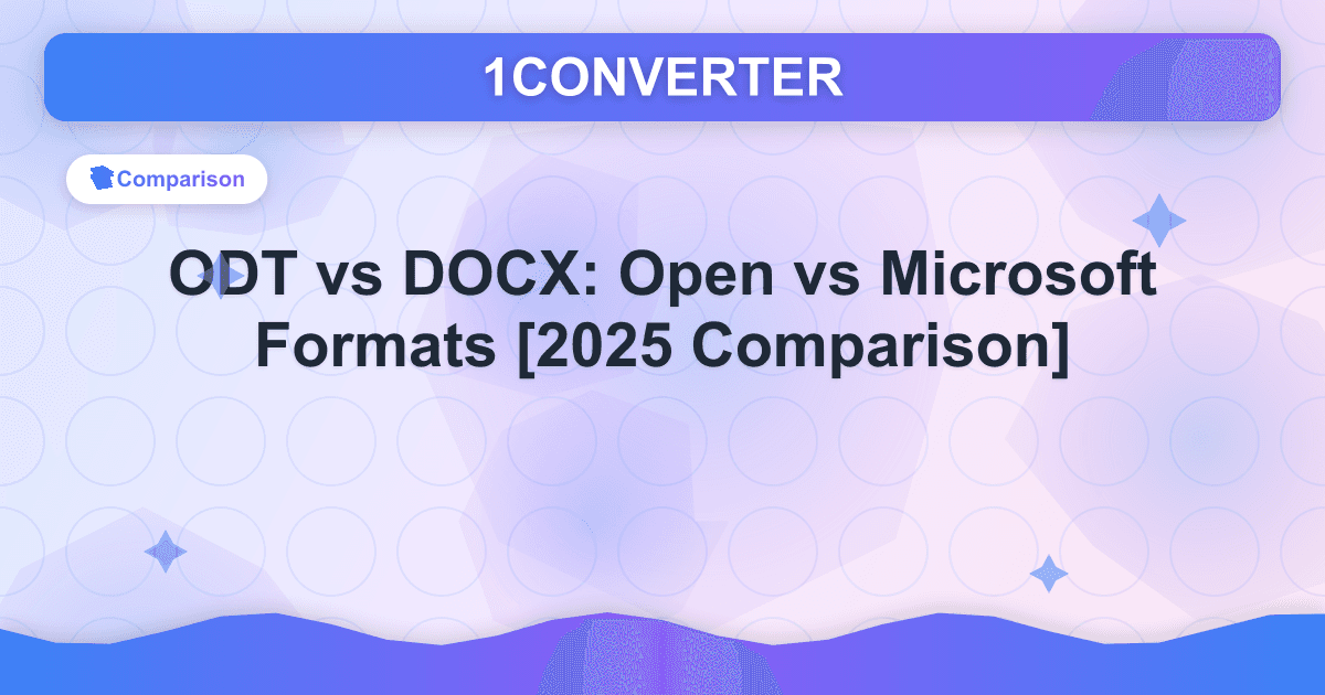ODT vs DOCX: Open vs Microsoft Formats [2025 Comparison] - Related article